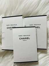 3Pcs Chanel Les Eaux Paris Deauville Eau de Toilette Sample Spray 1.5ml / 0.05oz