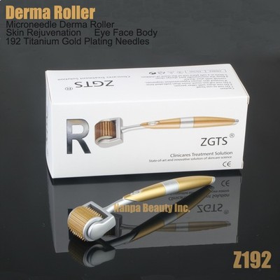 192 pins Titanium Derma Roller Anti Acne Scar Stretch Mark Removal 0.25 - 2.5 mm