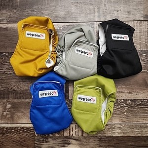 5 Wegreeco Reusable Wrap Diapers Male Dogs Washable Belly Band Size XS