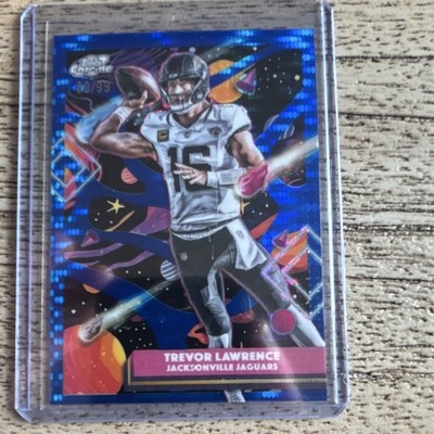Topps 2025 Cosmic Chrome Trevor Lawrence Jaguars #44 Blue Moon Refractor 80/99