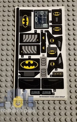 LEGO Super Heroes Batman NUR AUFKLEBERBOGEN für Lego Set 76160 Mobile Bat Base