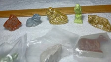 Wade Whimsies - Lot Of 8 Animal Figurines - Bunny - Panther - Turtle - Cat - Dog