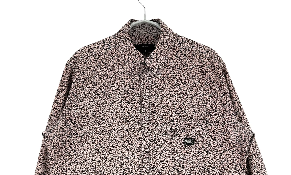 Camisa informal de manga larga Diesel para hombre talla L Foto 3 de 4