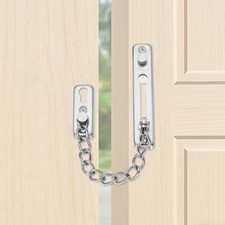 Door Chain Lock, 304 Stainless Steel Anti-Theft Chain Latch with Screws, Steel