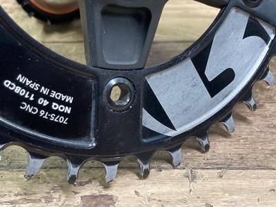 ROTOR 3D+ Crankset 175mm NO Q-Ring 40T Single Gear 30mm Shaft
