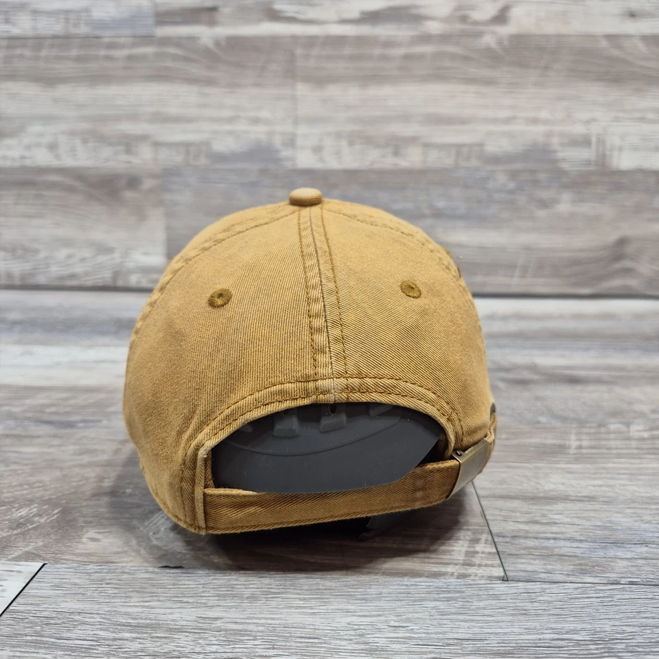 Gorra de lona naranja en blanco con correa ajustable para jóvenes niños niños Foto 3 de 4