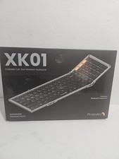 ProtoArc Foldable Wireless Bluetooth Keyboard, Full Size, Rechargeable, XK01 New