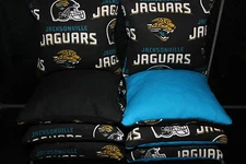 JACKSONVILLE JAGUARS 8 CORNHOLE BEAN BAG TOSS BAGGO Top Quality Handmade! NEW!