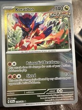 pokemon card 119 162 Koraidon 119/162 SV05: Temporal Forces Reverse Holo for sale online RarityPromo Hit Points140 HP Fighting Koraidon #119 Prices | Pokemon