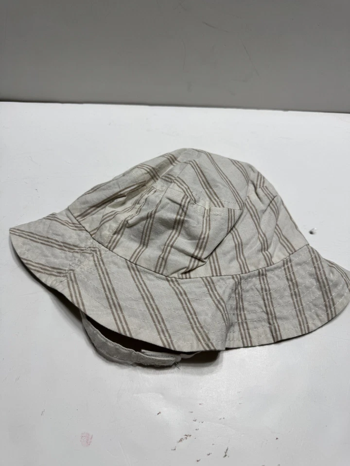 Sombrero para el sol Carter’s Toddler 24 meses rayas crema y beige Foto 4 de 4