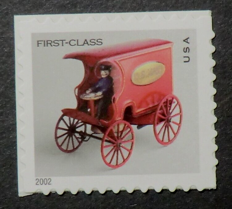 3626 MNH 2002 37c Mail Wagon Antique Toys cast iron toys Strong Museum New York