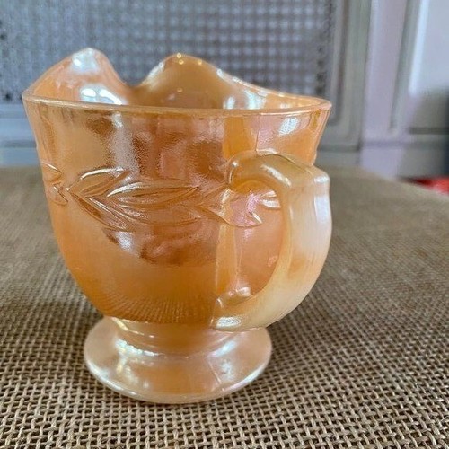 Vintage Fire King Orange Creamer, 3.5" Fall Thanksgiving Colorful Retro - Picture 4 of 9