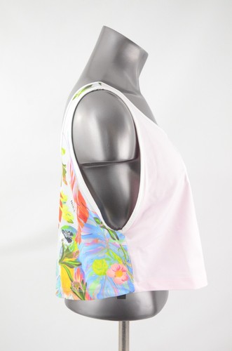 Nike Hyper Femme Tropical Printed Cropped Tank Women's Size Large CJ5005 632 - Picture 4 of 4