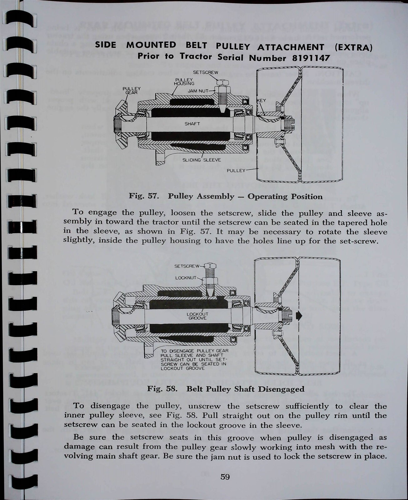 JI Case 430 435 440 441 445 Tractor Owners Operators Manual SN 6144001