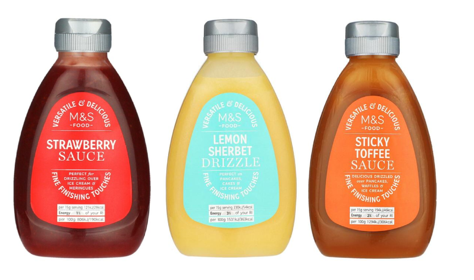 M&S Dessert Sauce For Drizzling Ice Cream Meringues Pancakes Waffles