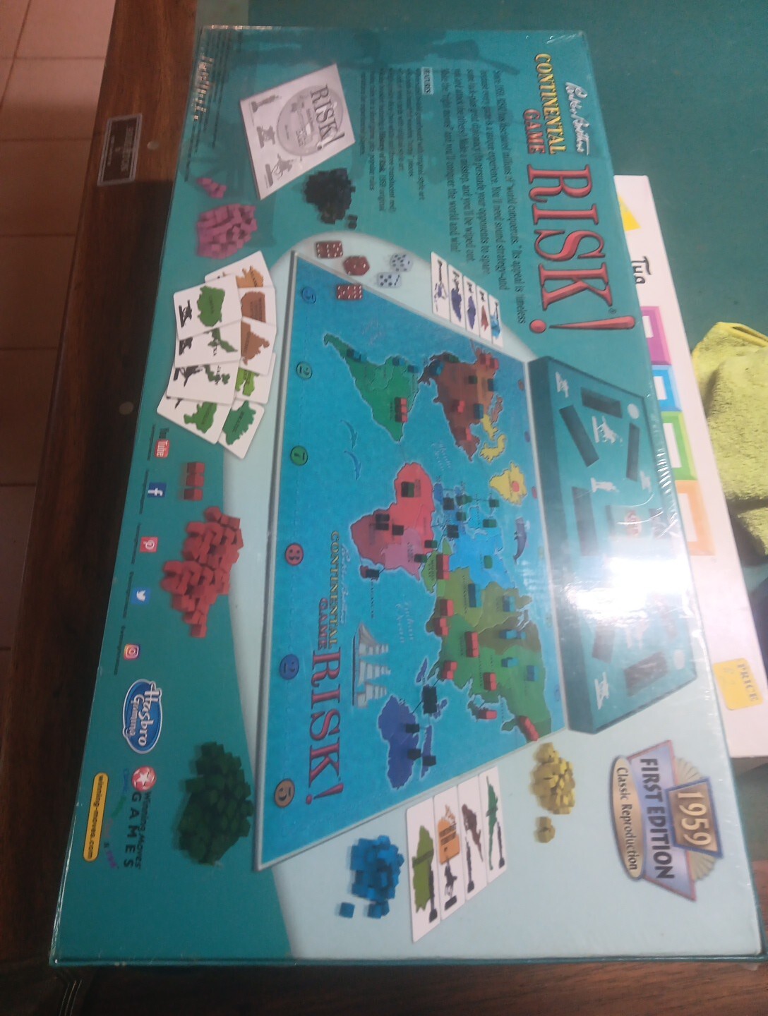 Risk 1959 First Edition Classic Reproduction Continental Board Game NEW SEALED