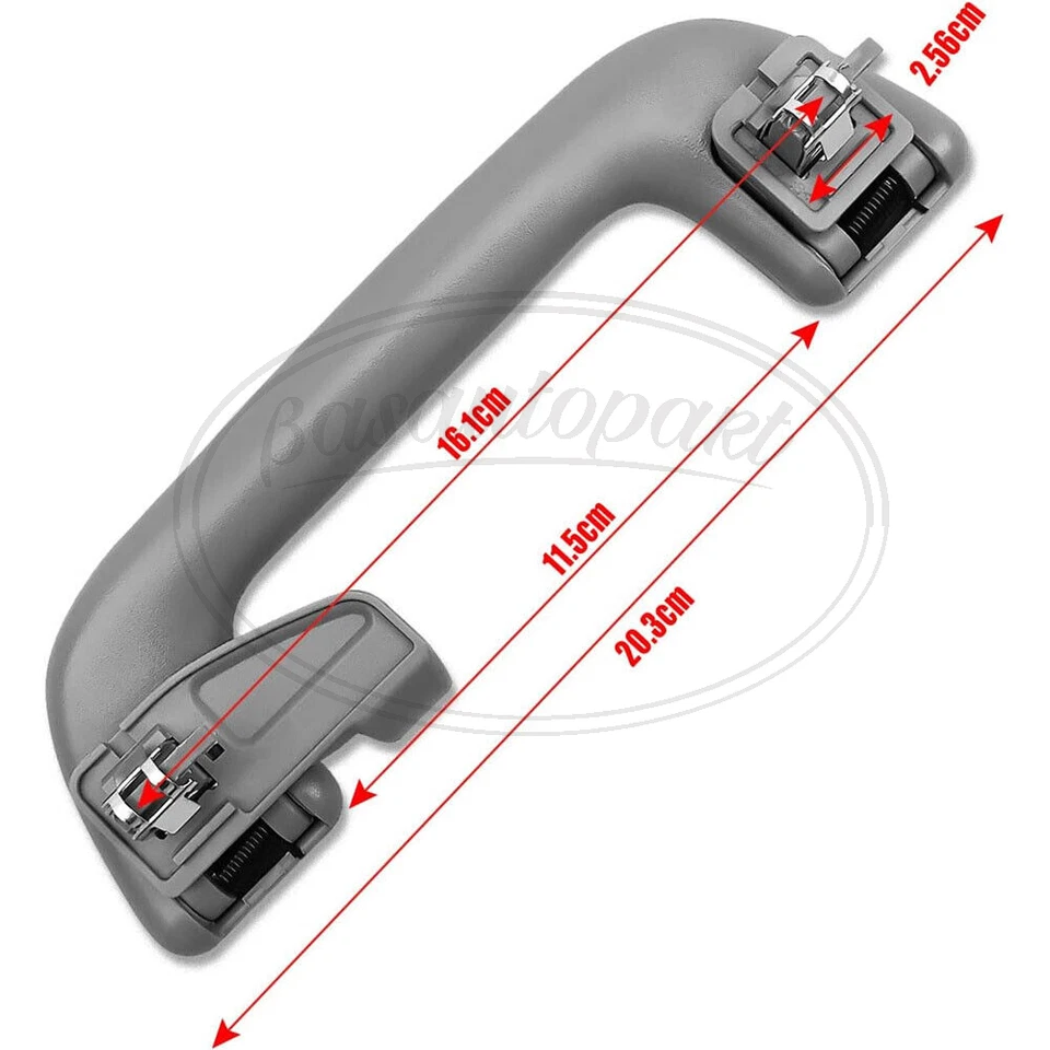 4x Empuñadura de manija de techo interior delantero + trasero para Toyota Corolla Yaris Rav4 Foto 4 de 4