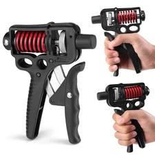 Hand Grip Strength Power Trainer Gripper Strengthener Adjustable Gym Exerciser