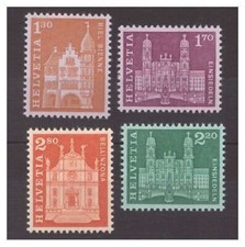 Switzerland 1963 Historical Buildings Series New MNH