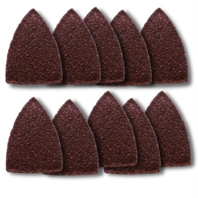 KENT 10 pcs Grit 100 Hook And Loop Finger Size Sandpapers For Oscillating Tools
