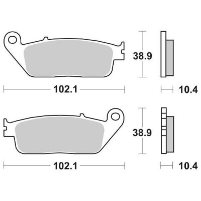 FRONT BRAKE PADS SBS 654HS