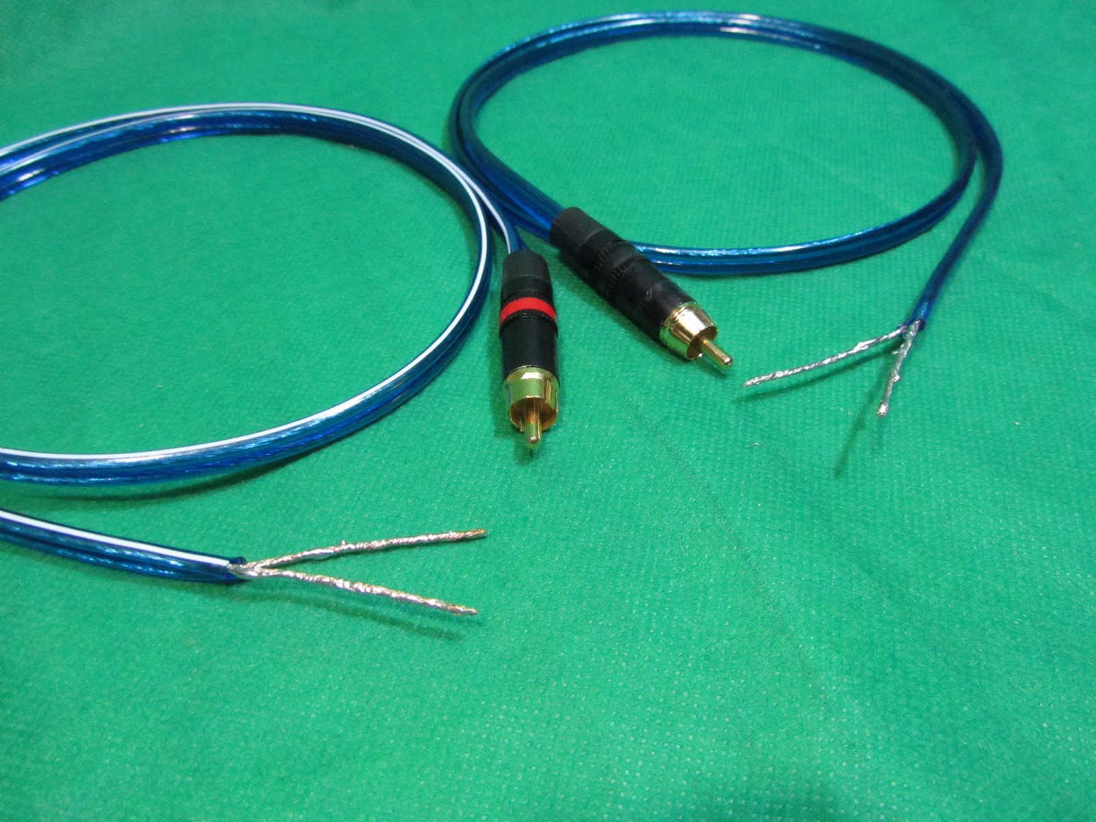 L/R AMP Receiver REAN Neutrik Gold RCA to Powered Speakers wire Adapter