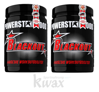 (EUR 58,43/kg) 2er-Pack - Powerstar Food - Blackout 2 x 600g Dose