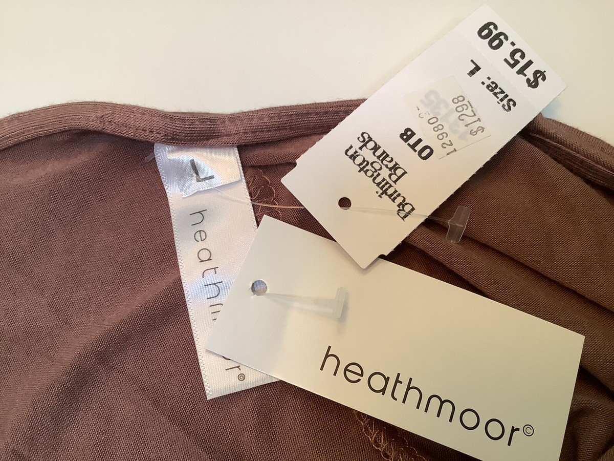Heathmoor Women's Stretch Swing Tunic Top 3/4 Sleeve NEW Tags