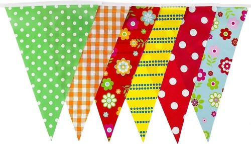 Bunting Triangle Flag's Party Fete Occasions Decorations 30+ Designs To Choose - Picture 46 of 103