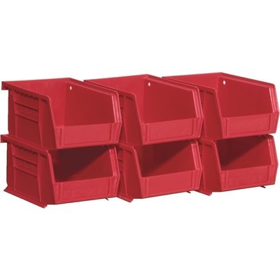 Akro Mills 6Pk Red Small Bin
