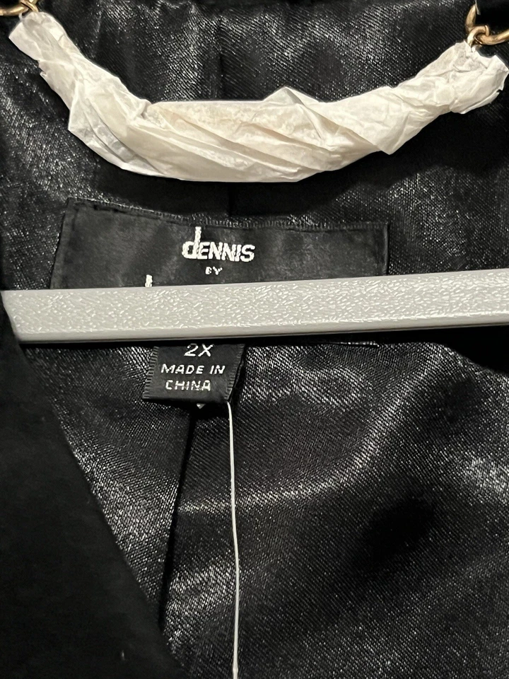 NUEVO CON ETIQUETAS Dennis Basso Marrón Gamuza Moto Cuero Genuino Chaqueta Para Mujer Talla 2X Leopardo Foto 4 de 4