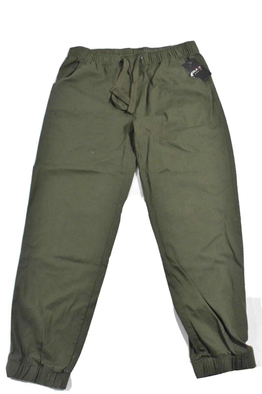Galaxy Mens Jogger Pants Drawstring New XL Green Pocket