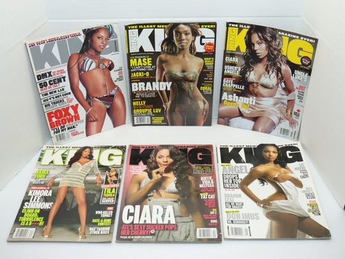 6 King Magazine 2003-2008 Foxy Brown Brandy Ciara Kimora Angel Ashanti