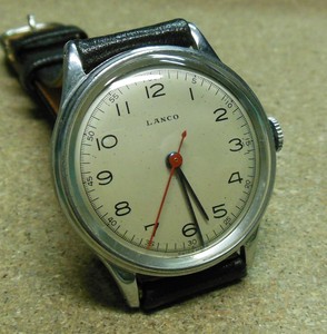 Orologio LANCO WATCH met.cromato/acc -man.'50-34mm -calibro Langerdorf  1054. | eBay