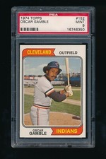 1974 Topps #152 Oscar Gamble PSA 9 MINT