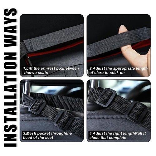 Porte-Sac à Main pour Voiture Universel Auto Net Poche Sac Organisateur Noir - Photo 3/6