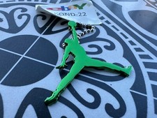 Metal Green Nike Air Jordan Keychain / Hangtag Free Shipping