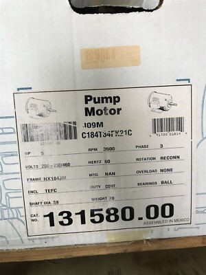 Leeson 131580.00 5Hp 208-230/460V 3500Rpm 3Ph