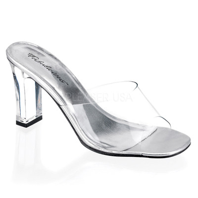 small heel clear heels