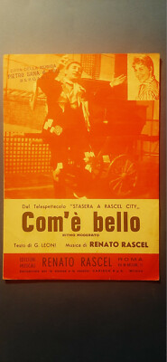 RENATO RASCEL COM'E' NICE MUSICAL SCORE FROM ''STONIGHT TO RASCEL CITY'' 1959