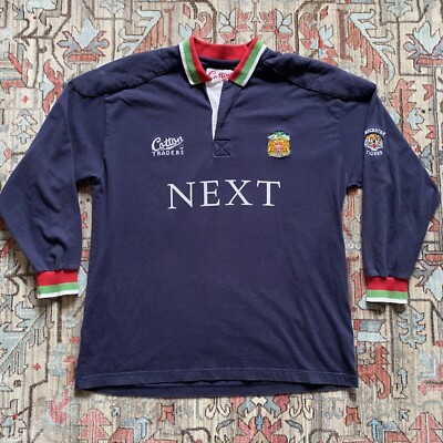Maillot De Rugby Leicester Tigers Domicile 2001/2002 Cotton Traders - Taille L Occasion