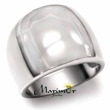 High Polished Stainless Steel Classic Tapered Band Fashion Ring Women Size 5-10