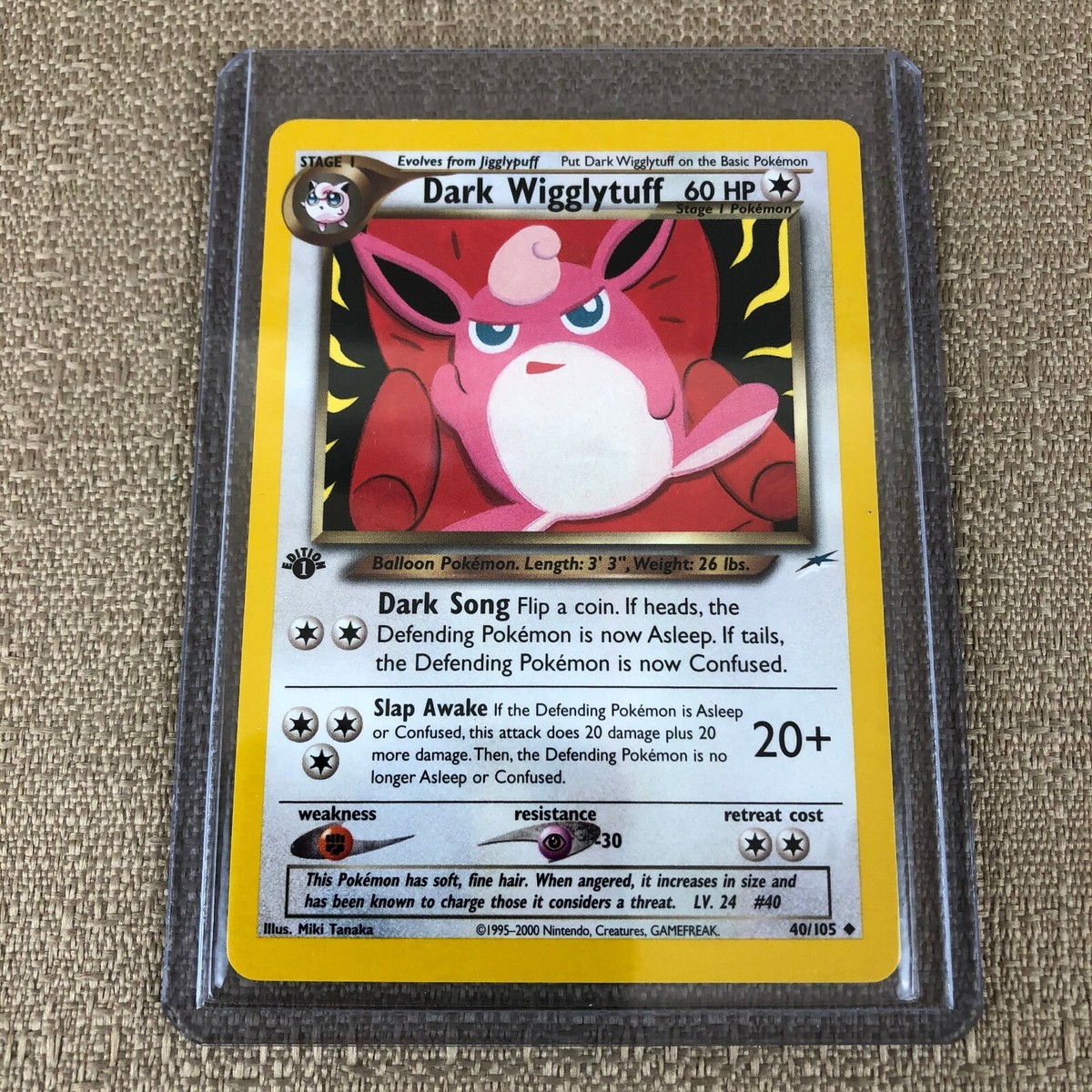 Dark Wigglytuff 1st Edition Neo Destiny Non-Holo 40/105 - Pokemon