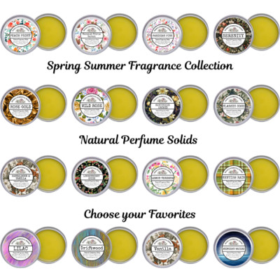 Solid Natural Perfume Balm | Spring Summer Fragrance Collection |