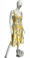 *Eliza J Floral Watercolor Summer Dress, Zip Back, Pockets, Size 10, Beautiful!