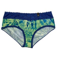 NWT TORRID Cheeky Pantie Sz 1X-4X Blue Lace Green Jersey