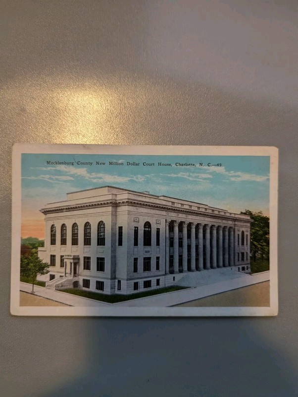 Mecklenburg County Court House Charlotte NC North Carolina Postcard