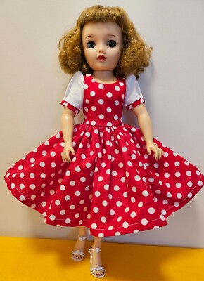 NEW Red / White Dots Dress for Miss Revlon Doll 18'' or same size doll.