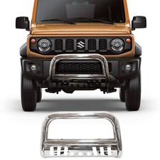 Bull Bar Brush Push Bumper Grille Guard Fit 2007-19 Toyota Tundrasequoi Chrome