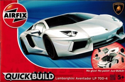 Airfix QuickBuild - Lamborghini LP 700 4 weiß Stecksystem No glue Just BUILD !!